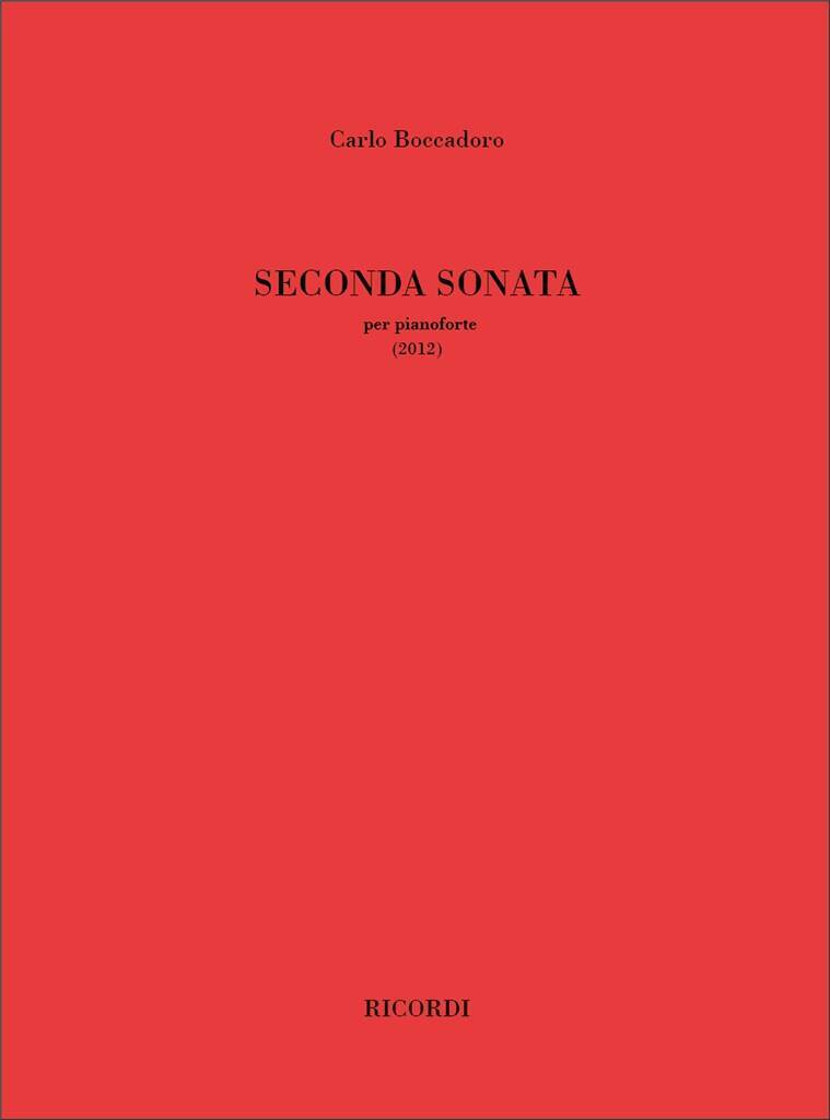 Book SECONDA SONATA PIANO CARLO BOCCADORO