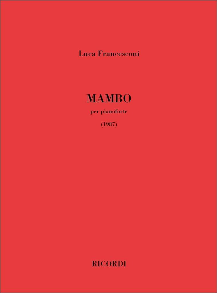 Book MAMBO PIANO LUCA FRANCESCONI