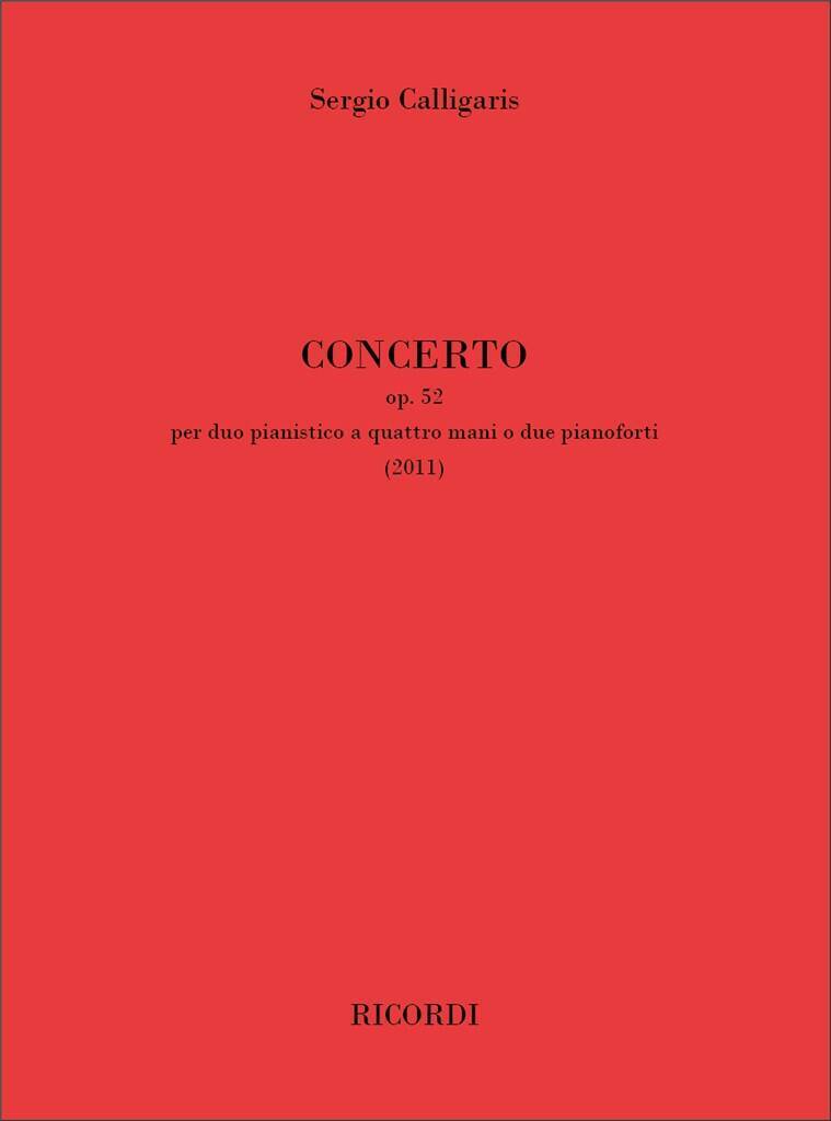 Boek CONCERTO OP. 52 SERGIO CALLIGARIS
