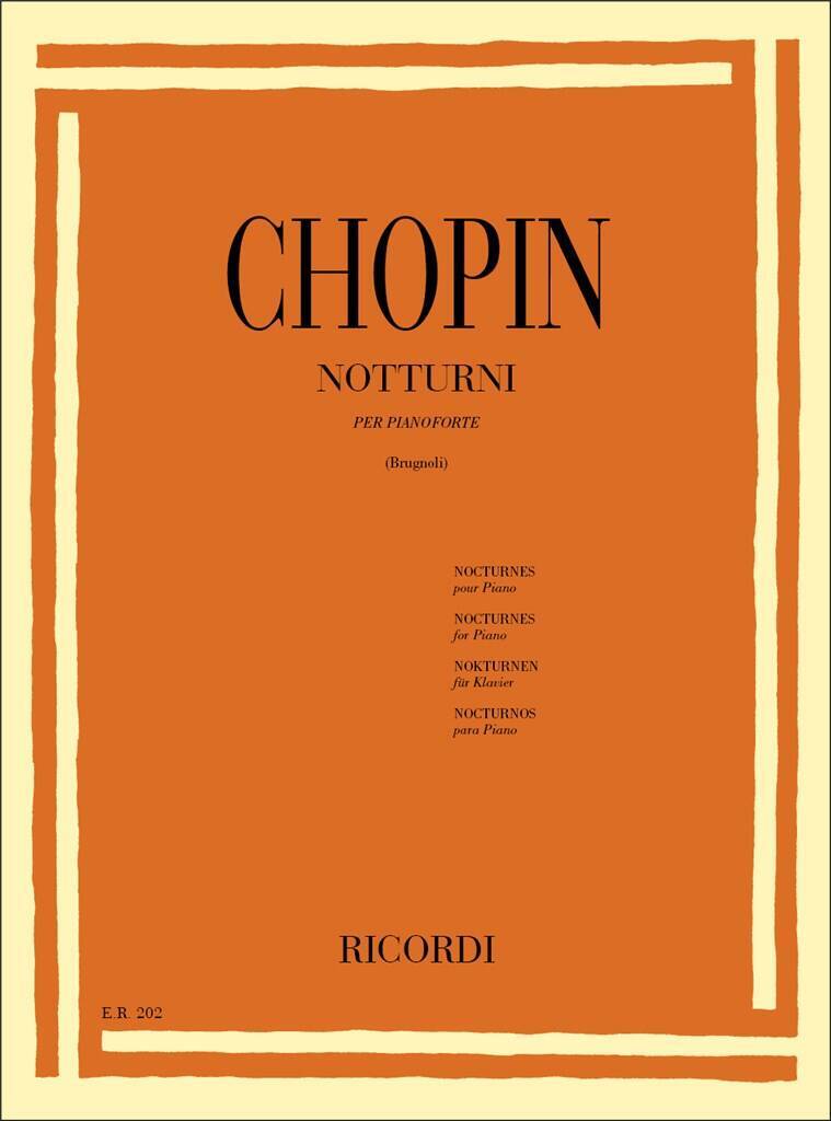 Knjiga NOTTURNI PIANO FREDERIC CHOPIN
