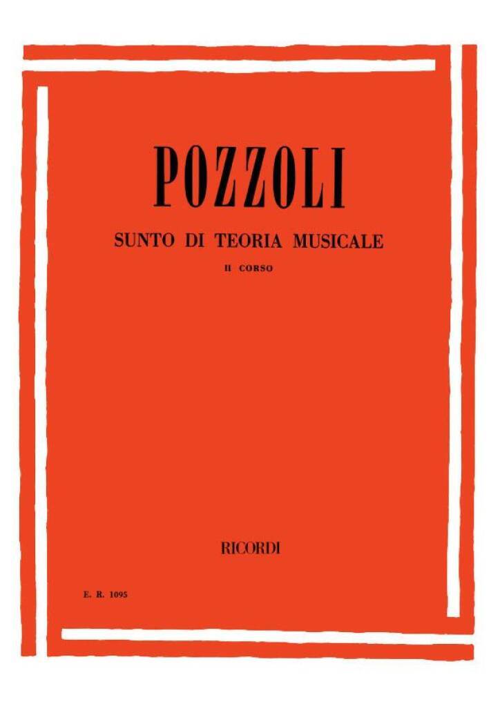 Knjiga SUNTO DI TEORIA MUSICALE ETTORE POZZOLI