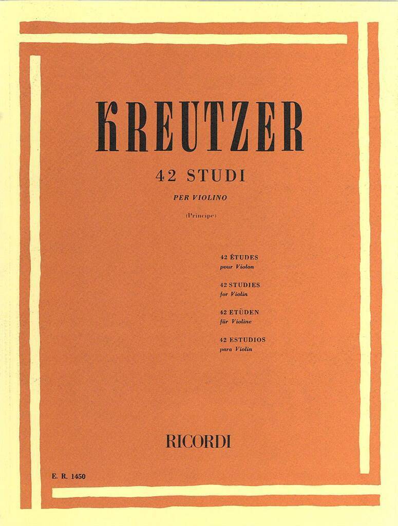 Libro 42 STUDI VIOLON RUDOLF KREUTZER
