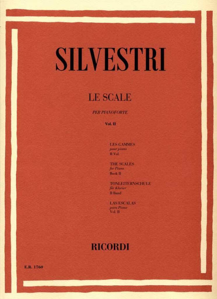 Knjiga LE SCALE PER PIANOFORTE VOLUME 2 PIANO RENZO SILVESTRI