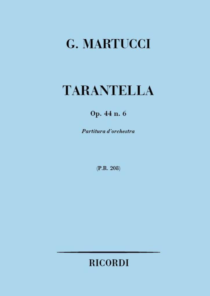 Livro TARANTELLA OP.44 N.6 GIUSEPPE MARTUCCI