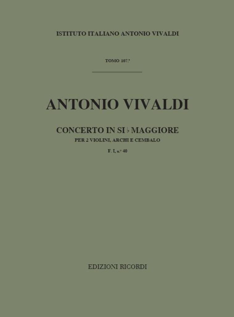 Knjiga CONCERTO BB MAJOR ANTONIO VIVALDI