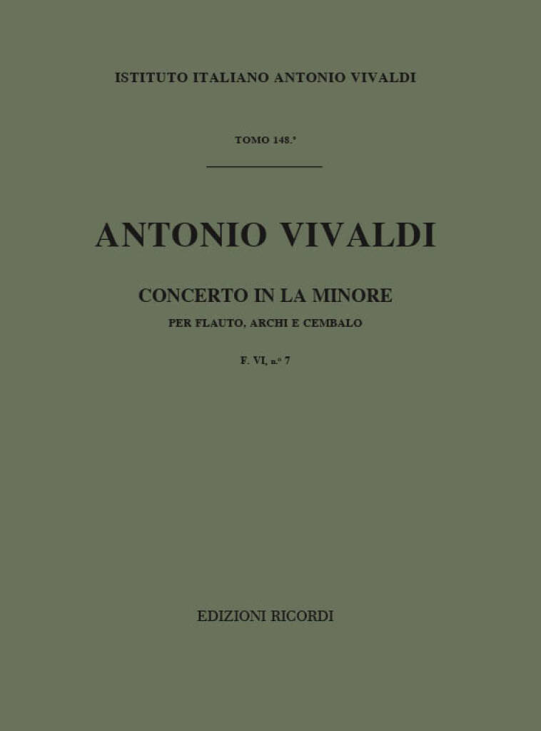 Kniha CONCERTO IN LA MINORE (A MINOR) ANTONIO VIVALDI