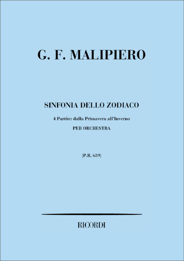 Knjiga SINFONIA DELLO ZODIACO ORCHESTRE GIAN FRANCESCO MALIP
