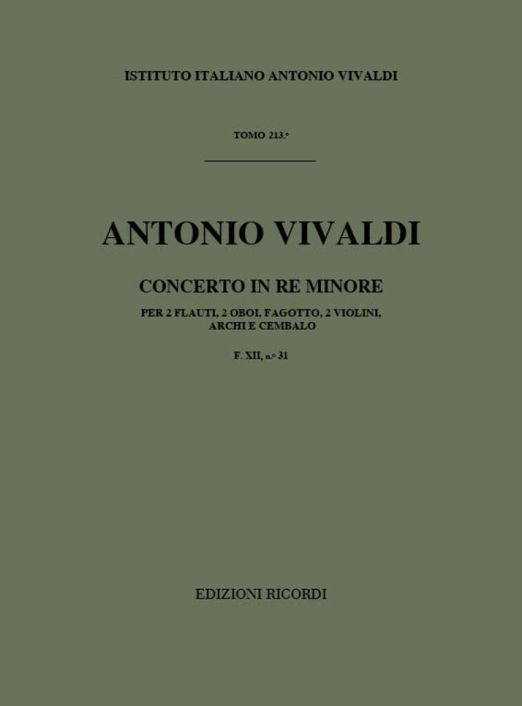 Knjiga CONCERTI PER STRUMENTI DIVERSI E B.C.: ANTONIO VIVALDI