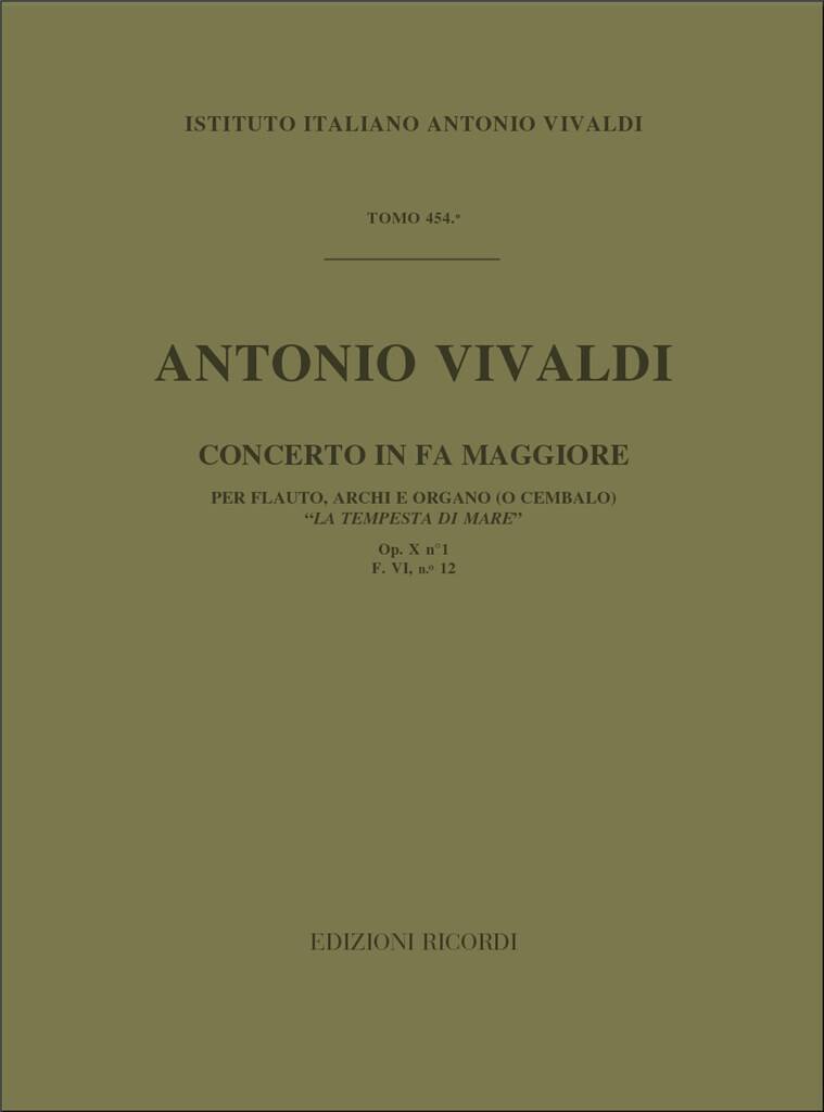 Knjiga CONCERTI PER FL., ARCHI E B.C.:  FLUTE TRAVERSIERE ANTONIO VIVALDI