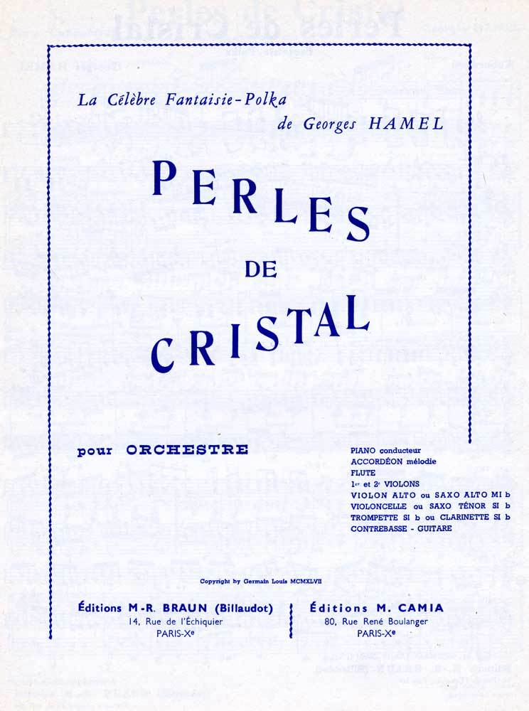Knjiga PERLES DE CRISTAL HAMEL GEORGES
