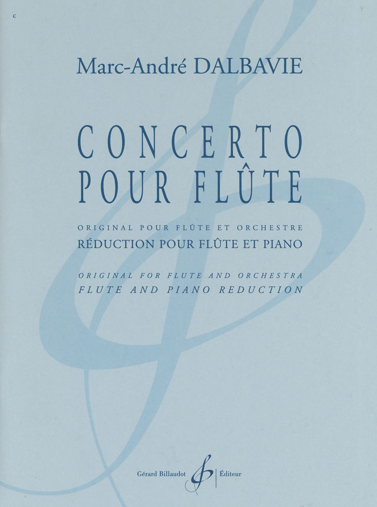 Boek CONCERTO POUR FLUTE--REDUCTION DALBAVIE MARC-ANDRE
