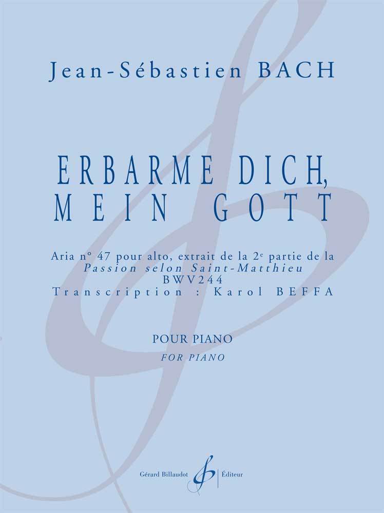 Książka ERBARME DICH, MEIN GOTT BACH JEAN-SEBASTIEN