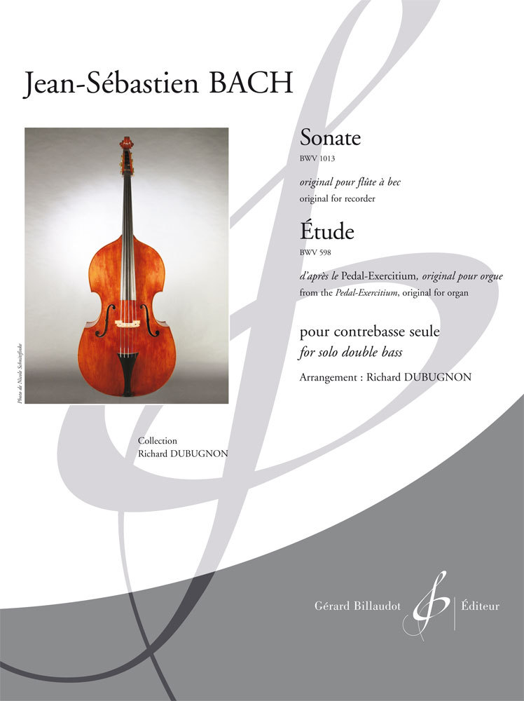 Knjiga SONATE BWV 1013 - ETUDE BWV 598 BACH JEAN-SEBASTIEN