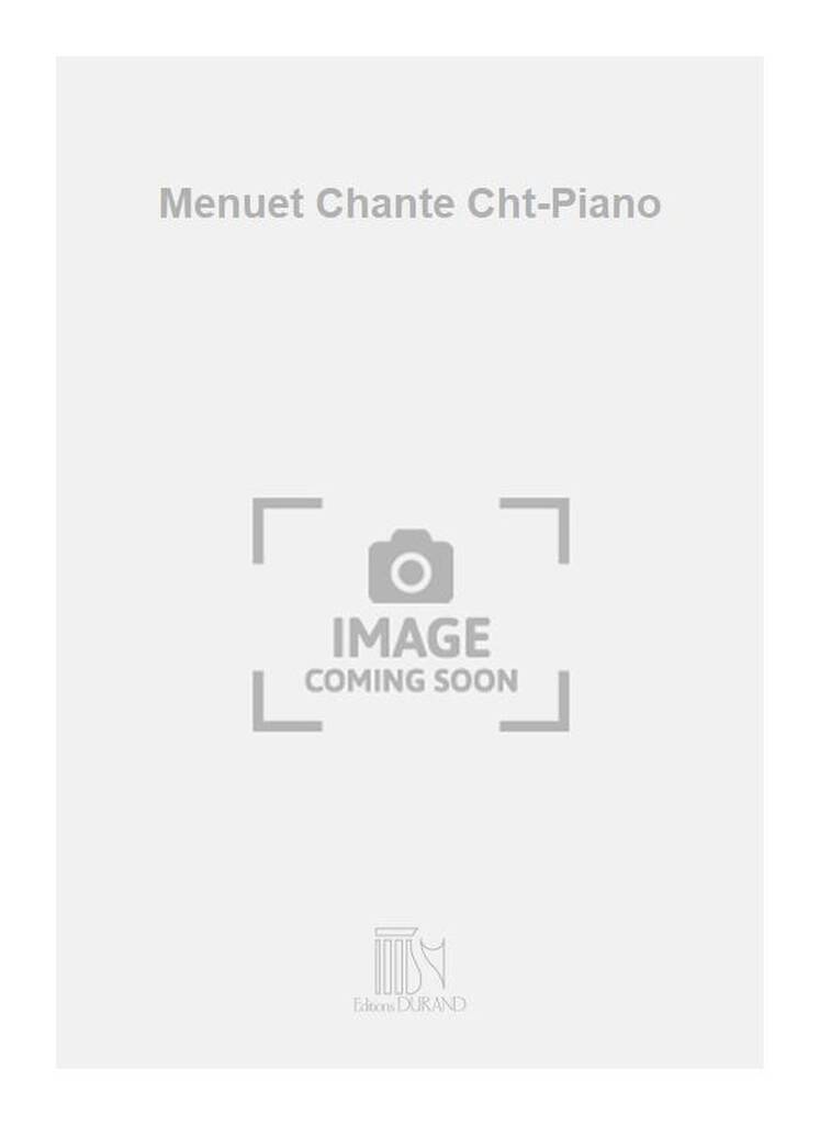 Boek MENUET CHANTE CHT-PIANO  CHANT JEAN-PHILIPPE RAMEAU