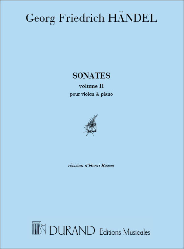 Knjiga SONATES VOL 2 VIOLON-PIANO (4-5-6) (REVISION VIOLON GEORG FRIEDRICH HAND