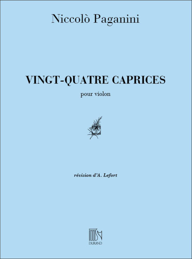 Knjiga 24 CAPRICES VIOLON SEUL  VIOLON NICCOLO PAGANINI