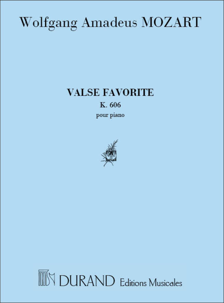 Knjiga VALSE FAVORITE PIANO WOLFGANG AMADEUS MOZ