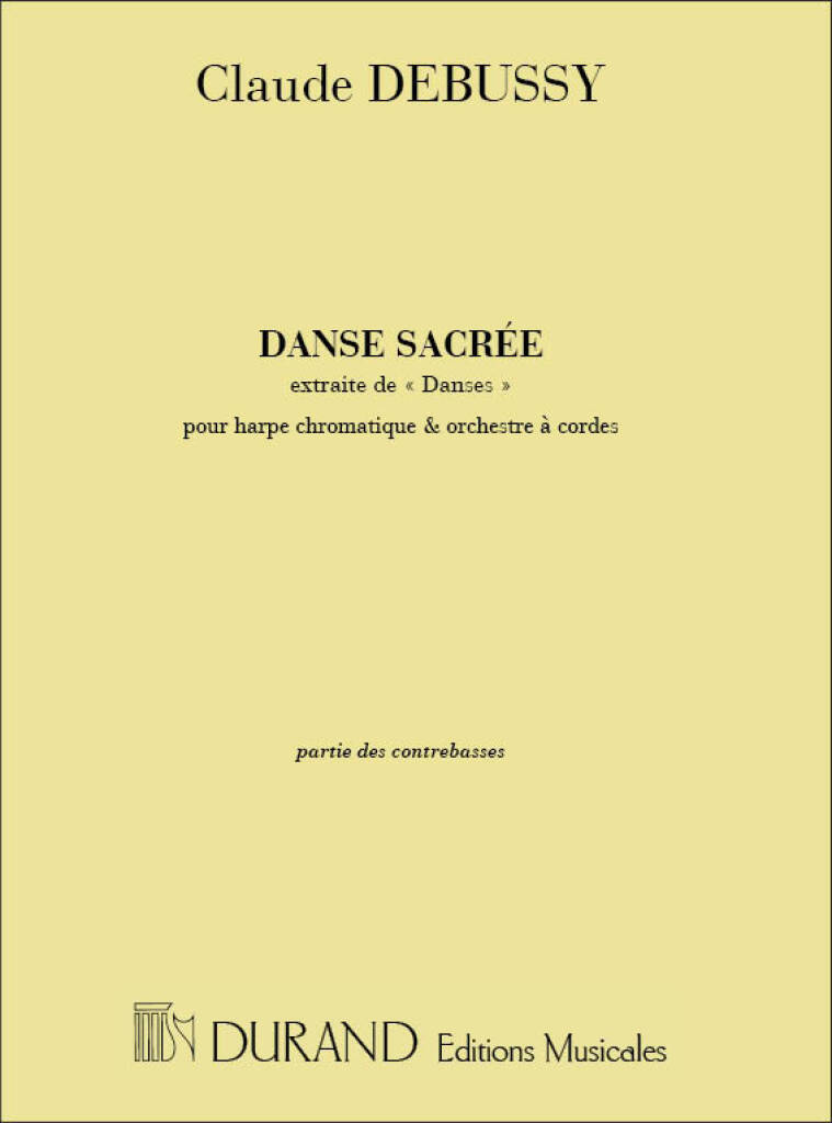 Knjiga DANSES CONTREBASSE CLAUDE DEBUSSY