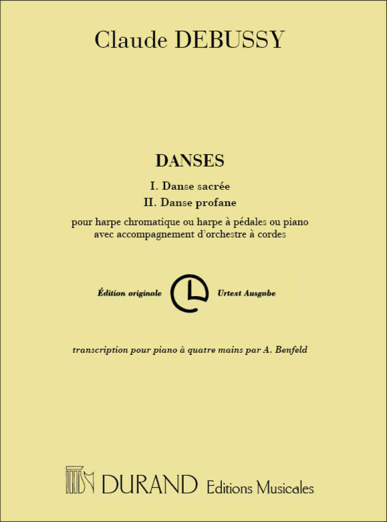 Knjiga DANSES PIANO CLAUDE DEBUSSY