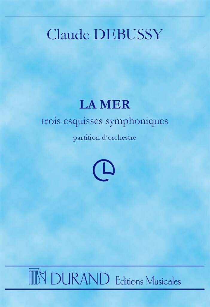 Carte LA MER POCHE  PARTITION CLAUDE DEBUSSY
