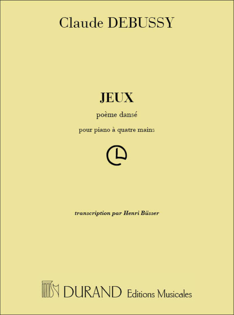 Knjiga JEUX PIANO 4 MAINS  PIANO CLAUDE DEBUSSY