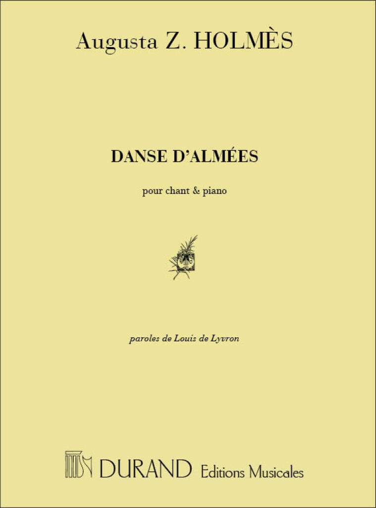 Knjiga DANSE D'ALMEES CHANT AUGUSTA HOLMES