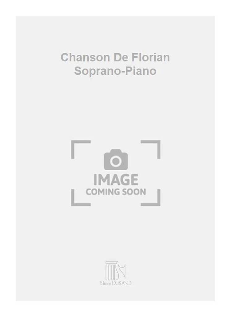 Könyv CHANSON DE FLORIAN SOPRANO-PIANO  CHANT BENJAMIN GODARD
