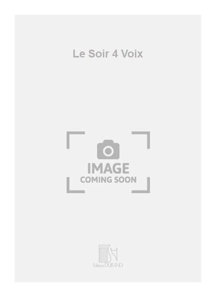 Carte LE SOIR 4 VOIX  CHANT STANISLAW MONIUSZKO