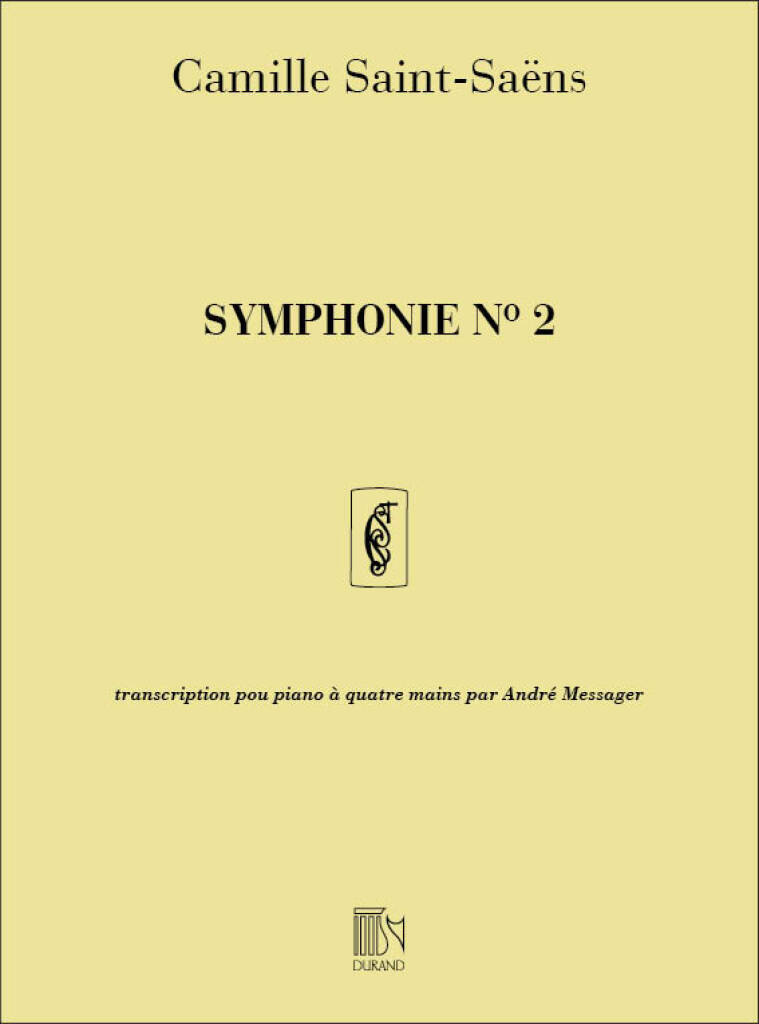 Knjiga SYMPHONIE N 2 4 MAINS PIANO CAMILLE SAINT-SAENS