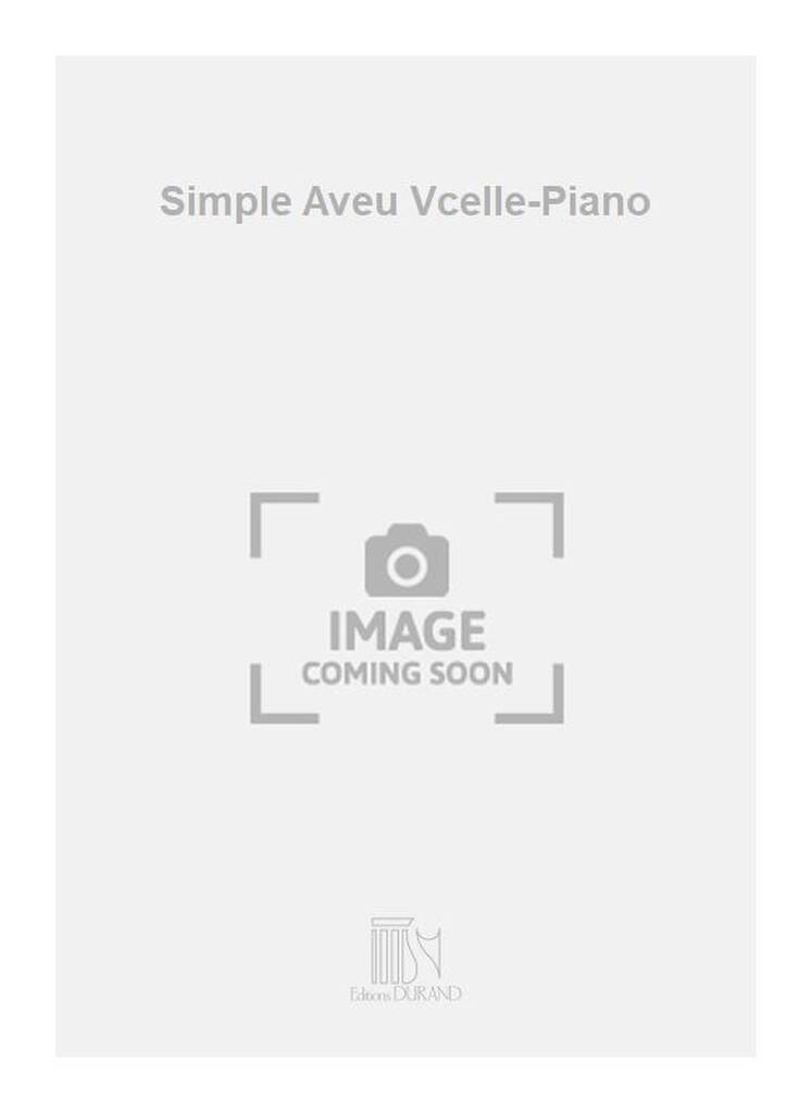 Książka SIMPLE AVEU VCELLE-PIANO  VIOLONCELLE FRANCIS THOME