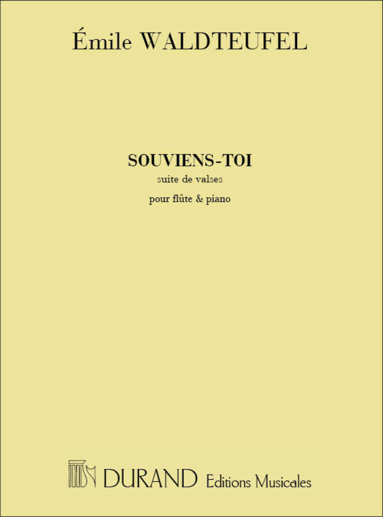 Knjiga SOUVIENS-TOI FL-PIANO  FLUTE TRAVERSIERE EMILE WALDTEUFEL