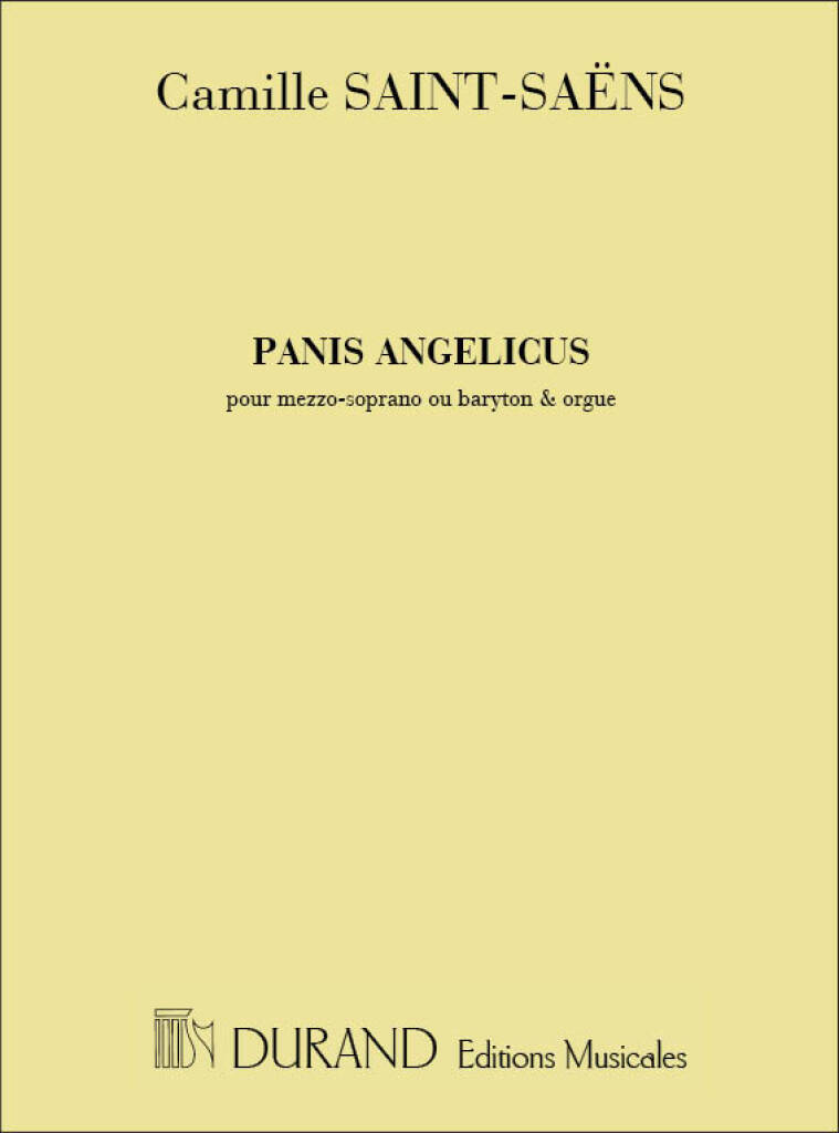 Knjiga PANIS ANGELICUS MEZZO-QUINTETTE A CORDES-ORGUE CHANT CAMILLE SAINT-SAENS