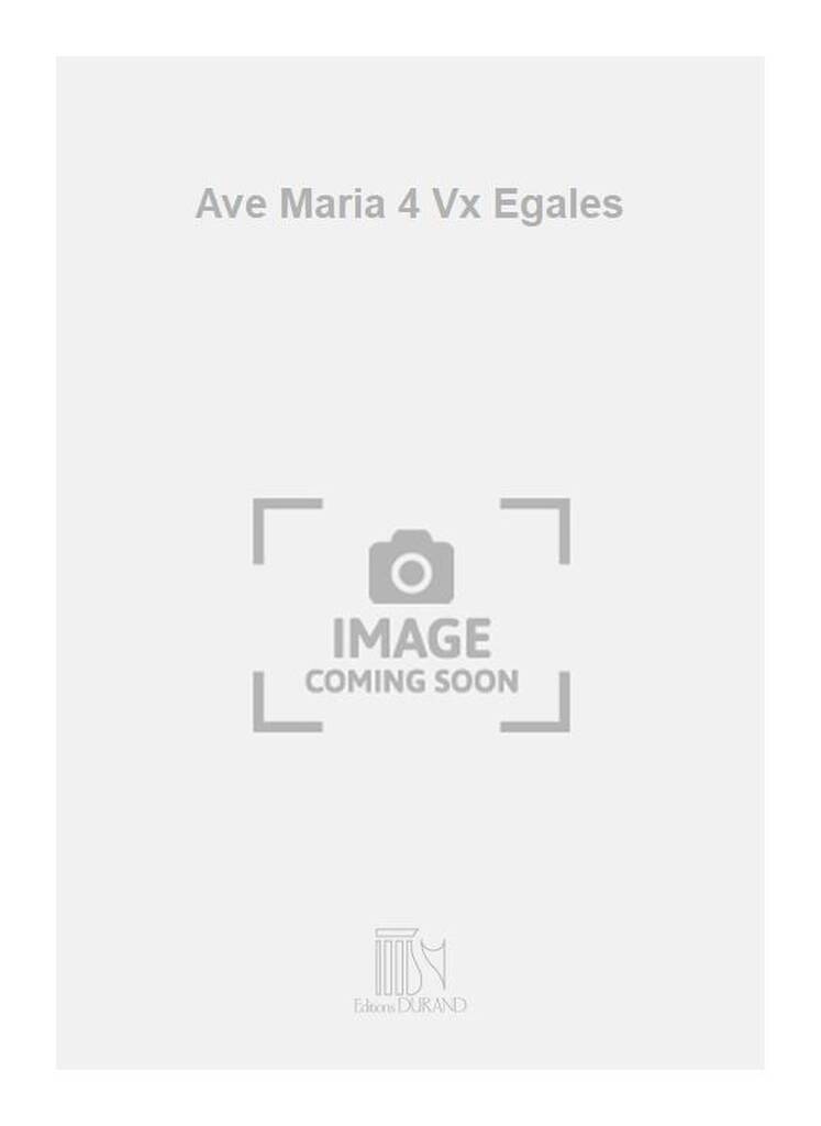 Buch AVE MARIA 4 VX EGALES  CHANT HENRI BUSSER