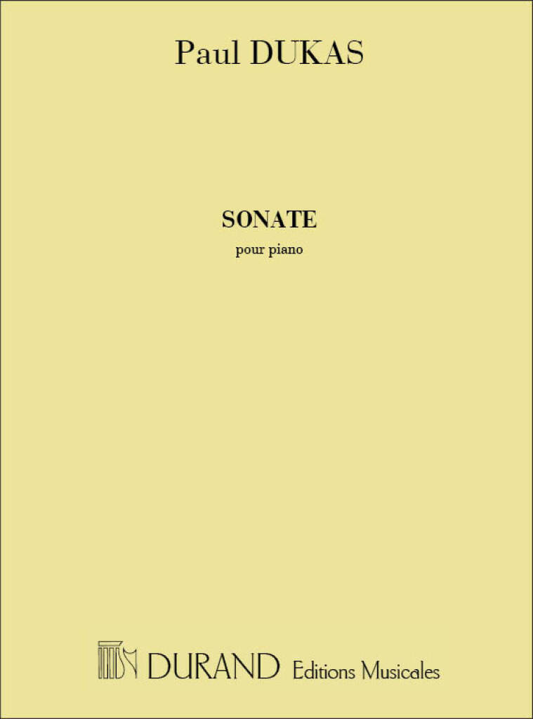 Book SONATE- POUR PIANO PIANO PAUL DUKAS