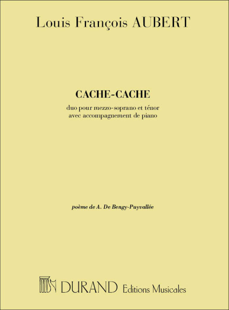 Buch CACHE-CACHE CHT-PIANO  CHANT LOUIS AUBERT
