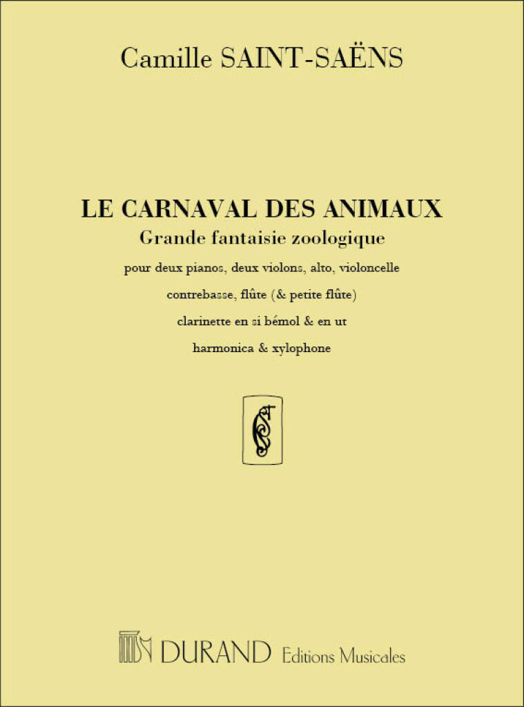 Knjiga CARNAVAL PARTITION CAMILLE SAINT-SAENS