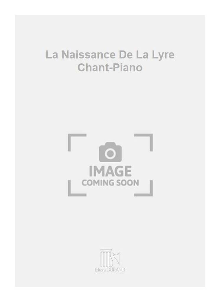 Livro LA NAISSANCE DE LA LYRE CHANT-PIANO  CHANT ALBERT ROUSSEL