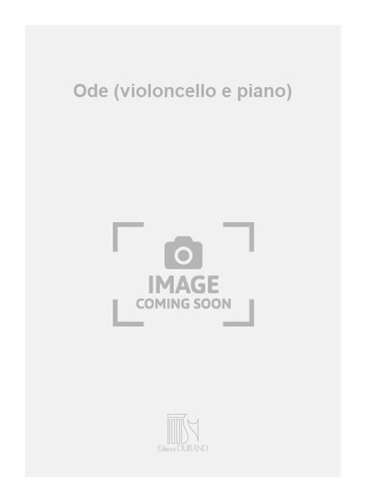 Boek ODE (VIOLONCELLO E PIANO) VIOLONCELLE ALEXANDRE TCHEREPNIN
