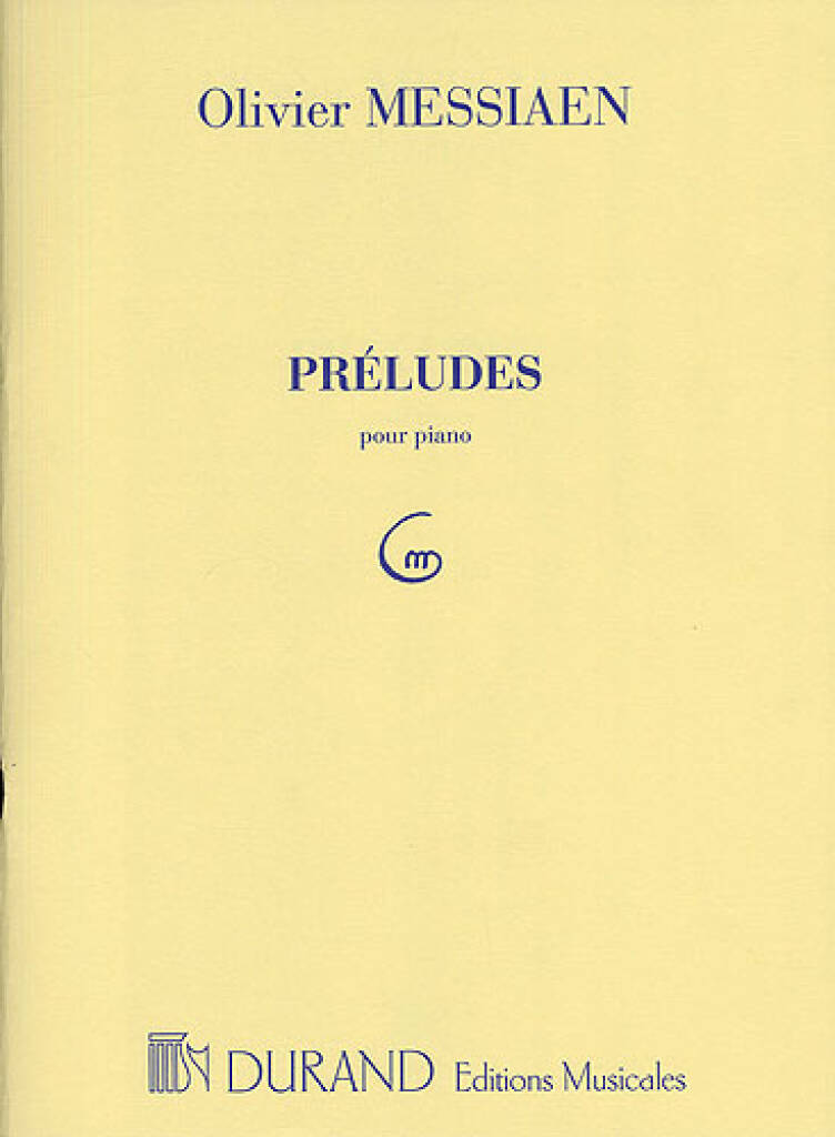 Knjiga PRELUDES PIANO OLIVIER MESSIAEN