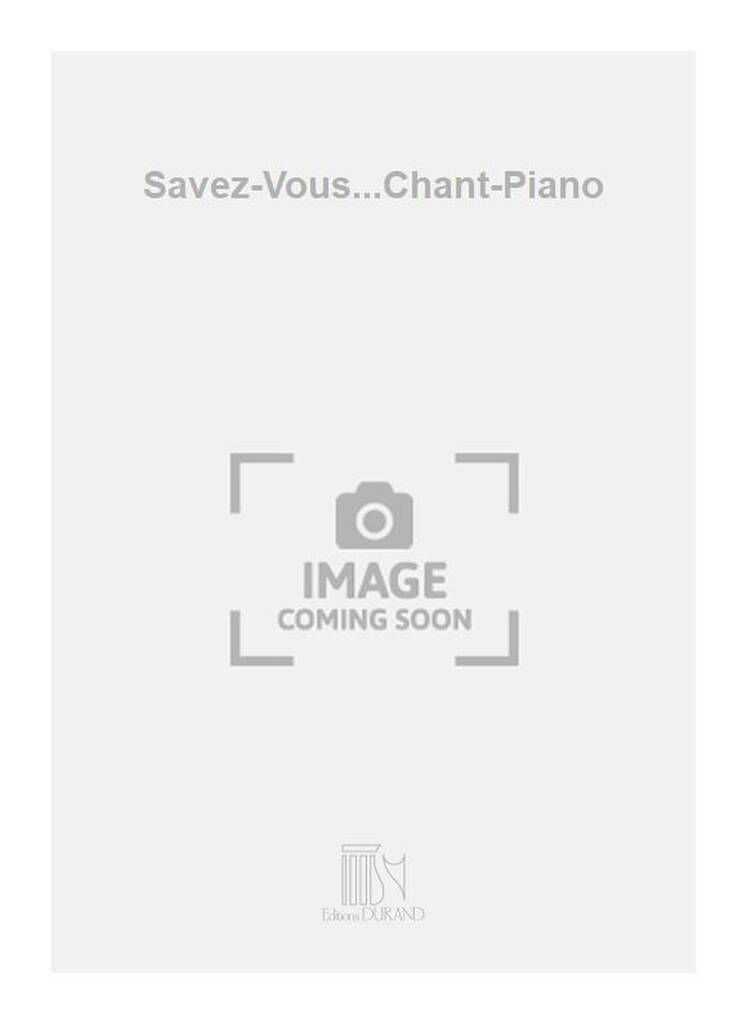 Libro SAVEZ-VOUS...CHANT-PIANO  CHANT ANGELE RAVIZE