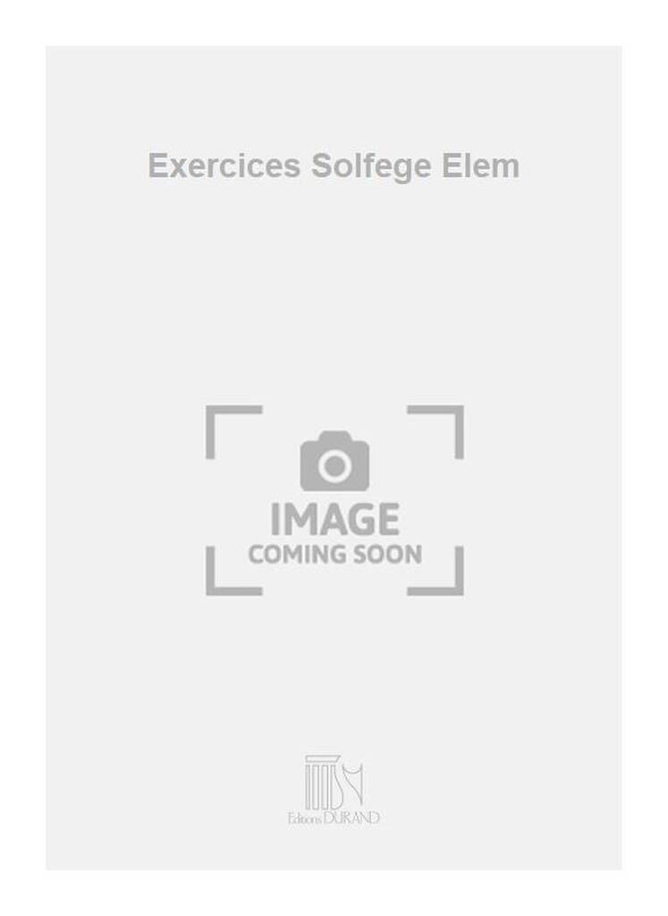 Książka EXERCICES SOLFEGE ELEM  FORMATION MUSICALE DELABRE