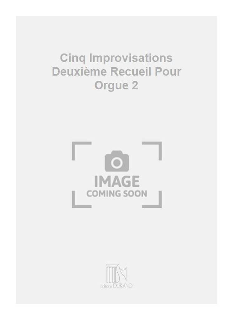 Knjiga CINQ IMPROVISATIONS VOLUME 2 ORGUE CHARLES TOURNEMIRE