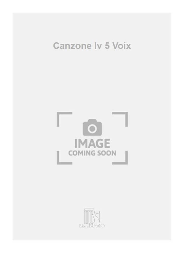 Książka CANZONE IV 5 VOIX  CHANT FRANC-BERNARD MACHE