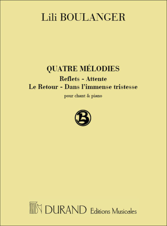 Buch 4 MELODIES CHANT LILI BOULANGER