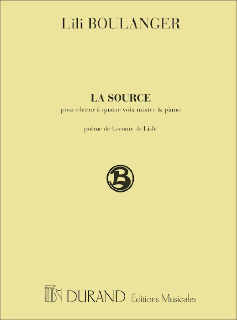 Knjiga LA SOURCE CHANT LILI BOULANGER