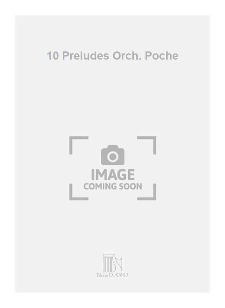 Knjiga 10 PRELUDES ORCH. POCHE  MUSIQUE D'ENSEMBLE PIERRE-MAX DUBOIS