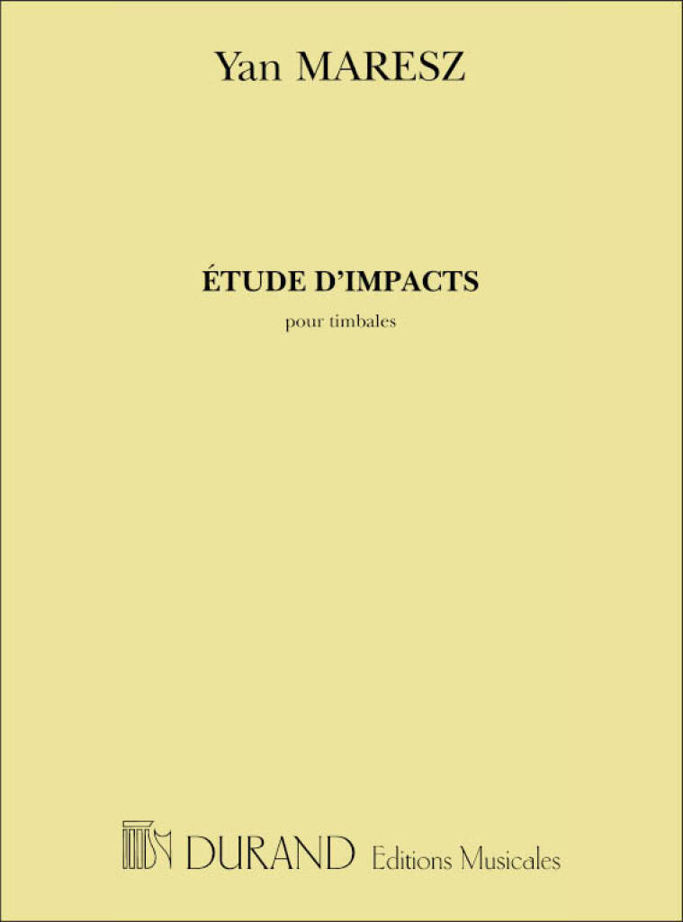 Knjiga ETUDE D'IMPACTS (2006) YAN MARESZ