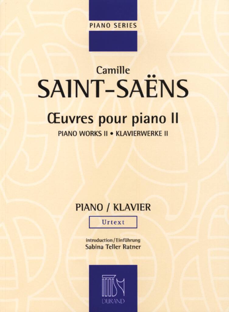 Knjiga OEUVRES POUR PIANO - VOLUME II (VALSES) PIANO CAMILLE SAINT-SAENS