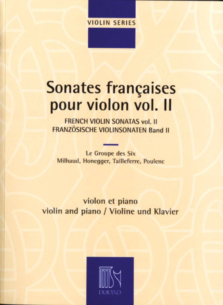 Knjiga SONATES FRANCAISES VIOLON 