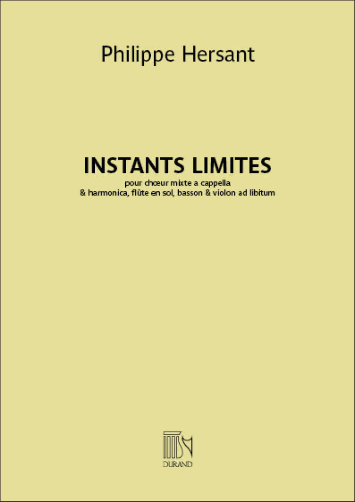 Książka INSTANTS LIMITES PHILIPPE HERSANT